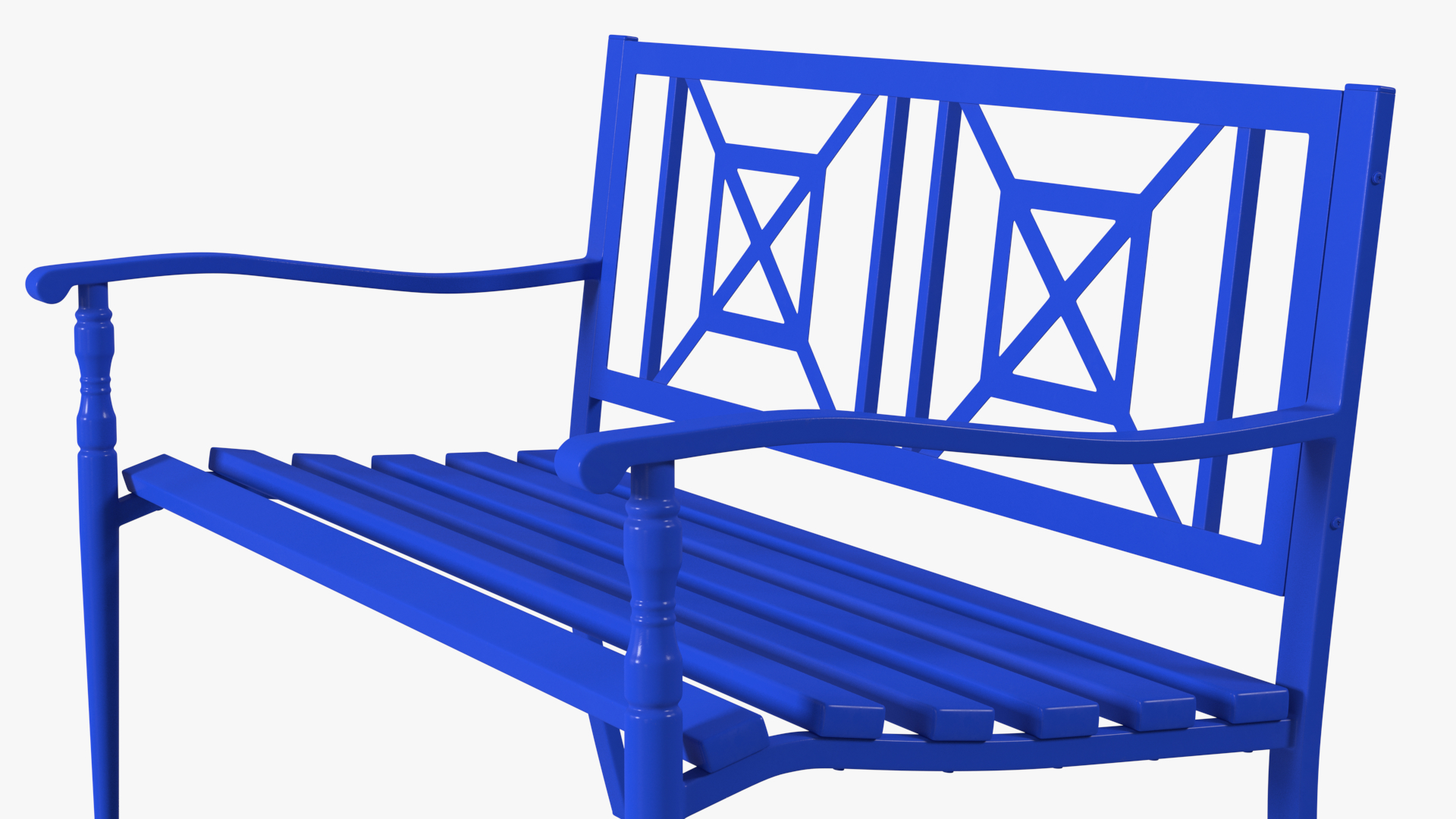 3D model Park Bench Blue
