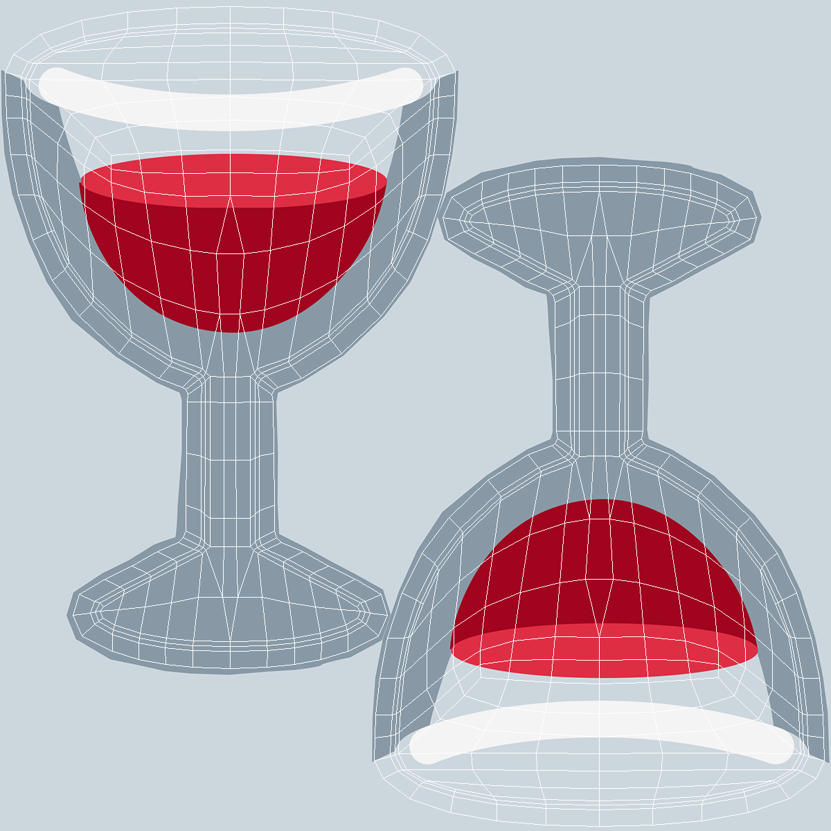 3D Wine Glass Emoji