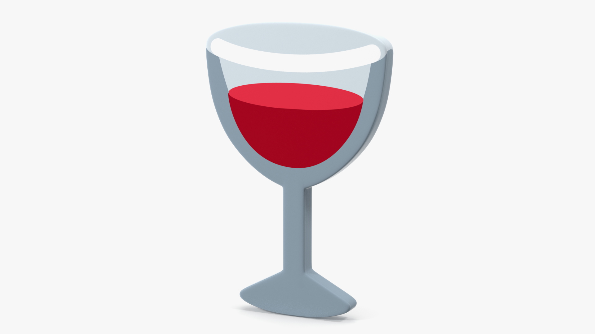 3D Wine Glass Emoji