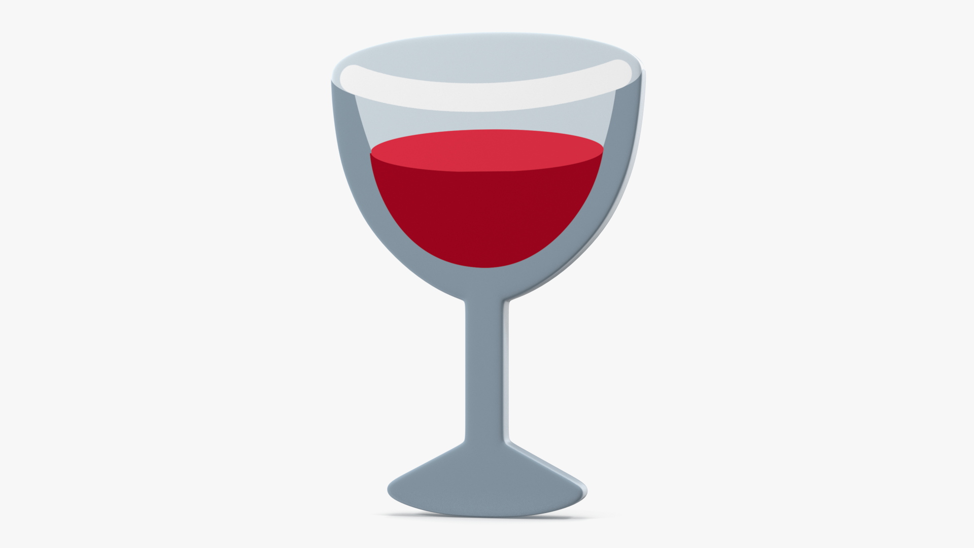 3D Wine Glass Emoji