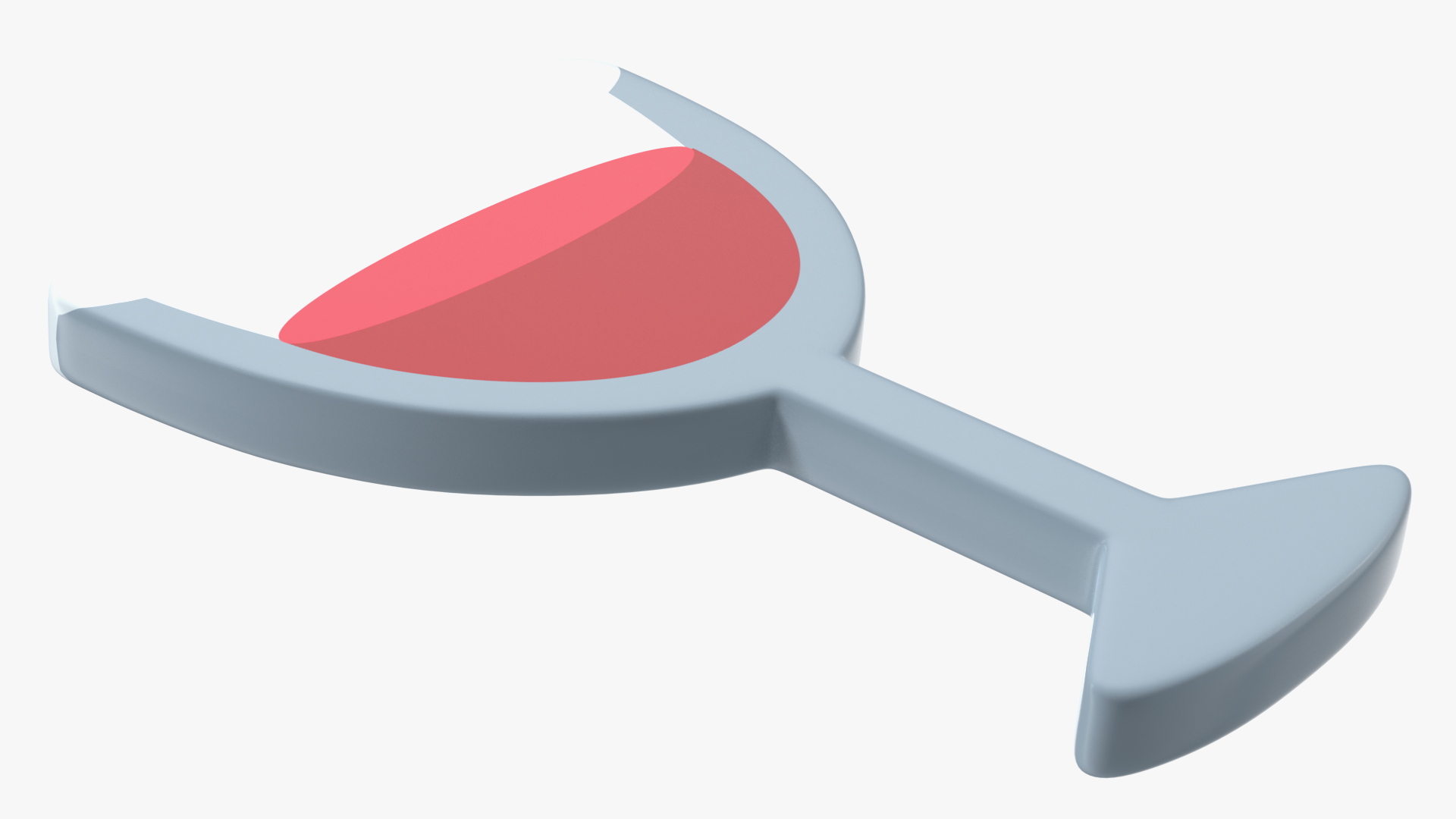 3D Wine Glass Emoji