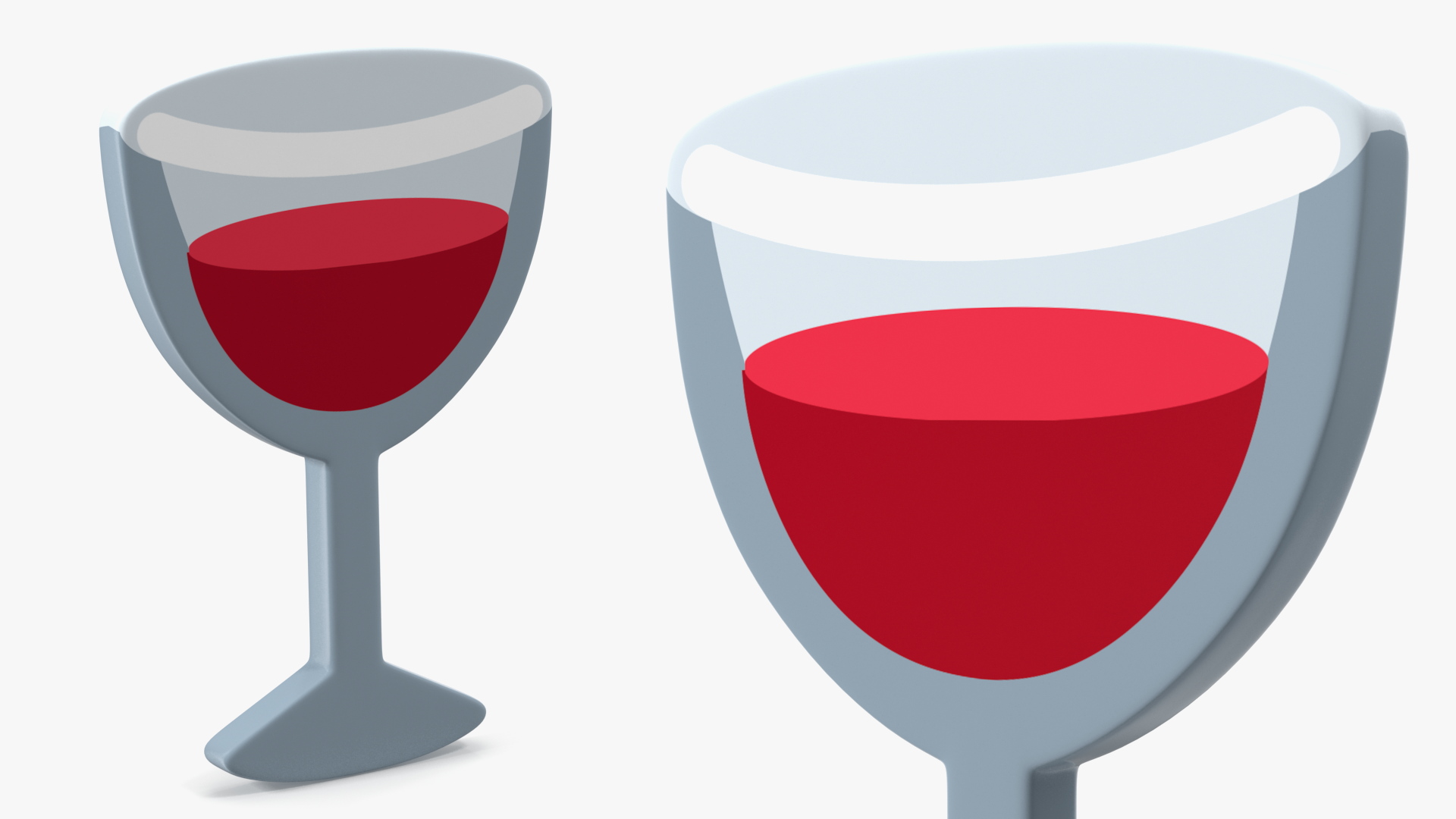 3D Wine Glass Emoji