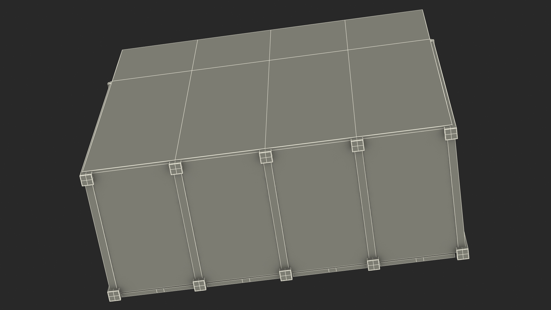3D model Sort Recycling Bins Multicolor