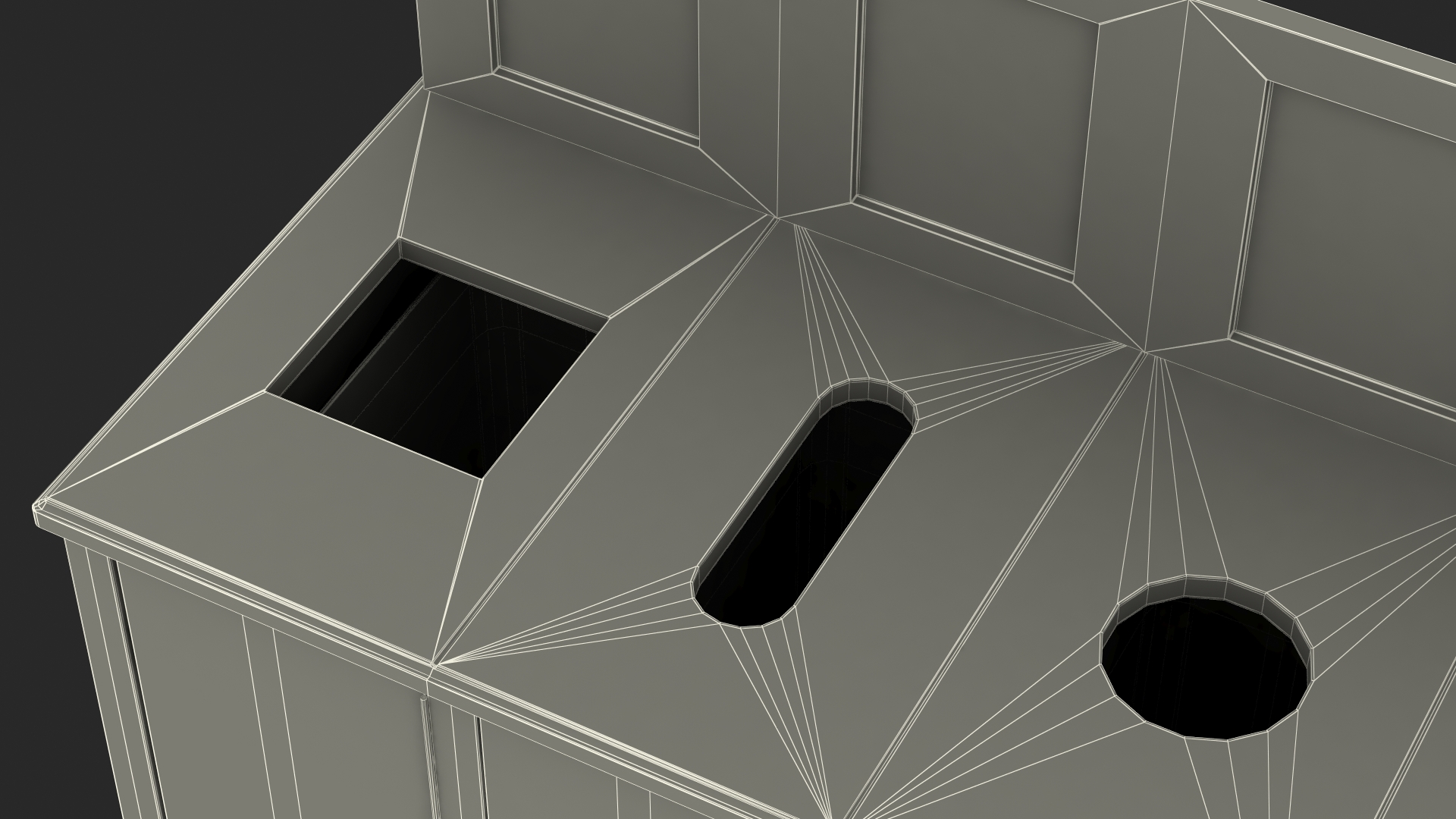 3D model Sort Recycling Bins Multicolor