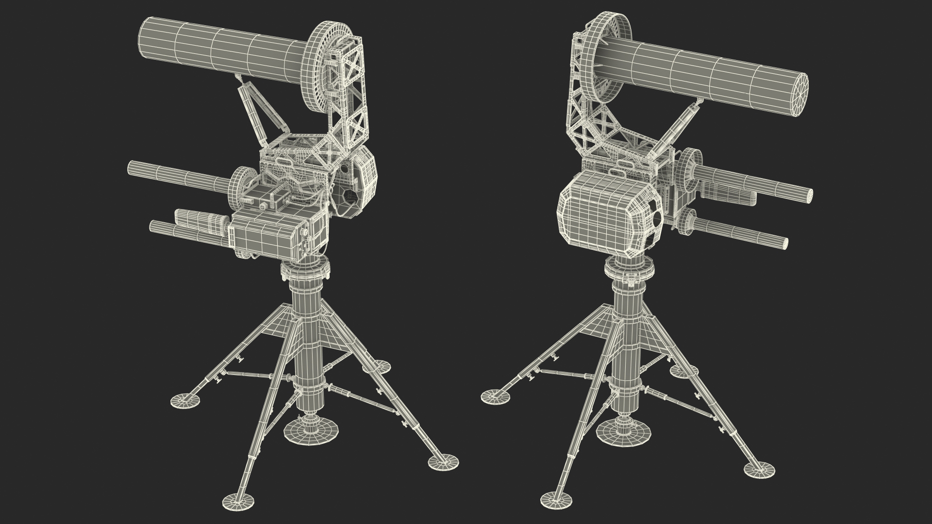3D model Blighter Electro Optical System and Directional RF Inhibitor