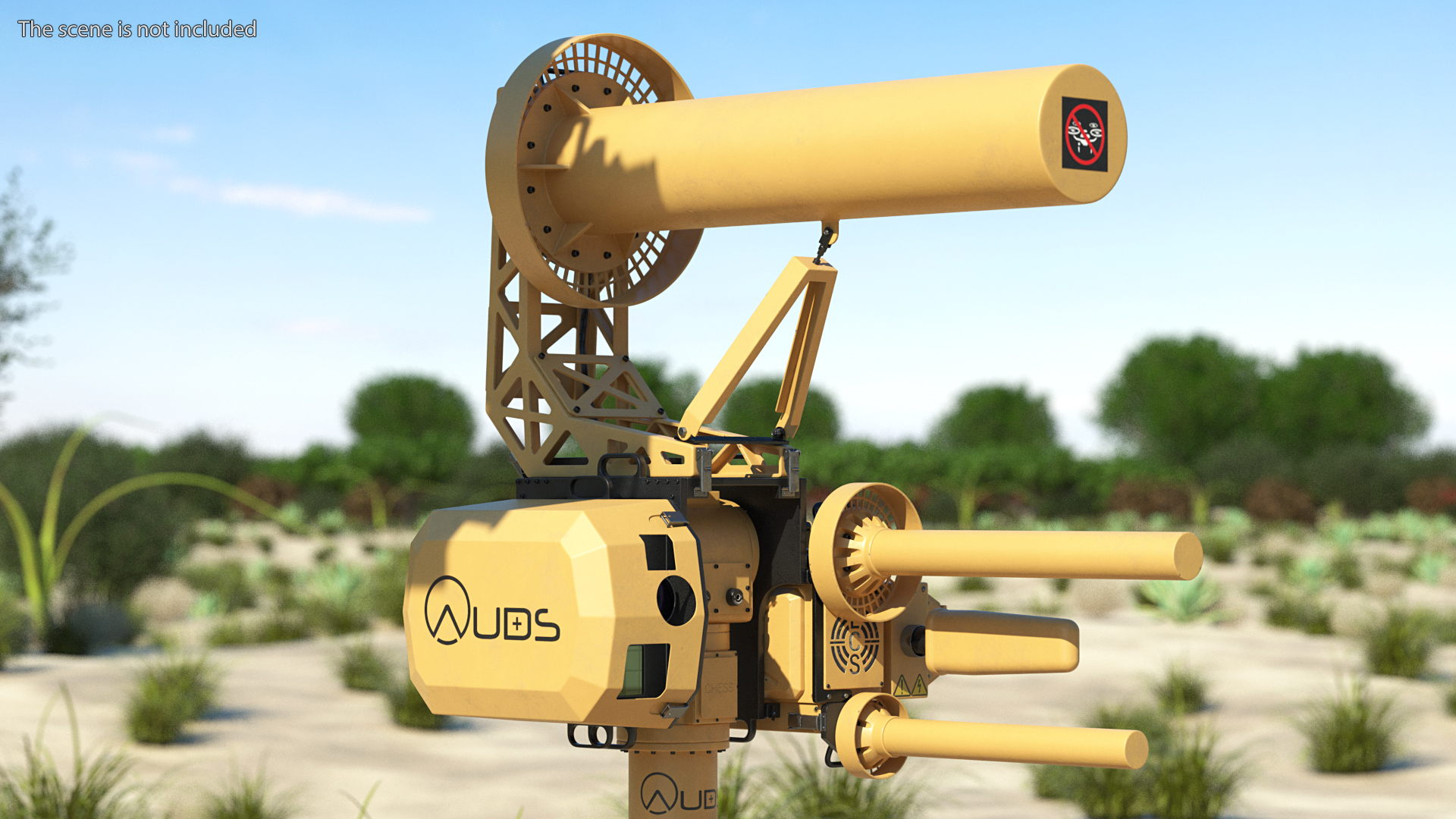 3D model Blighter Electro Optical System and Directional RF Inhibitor