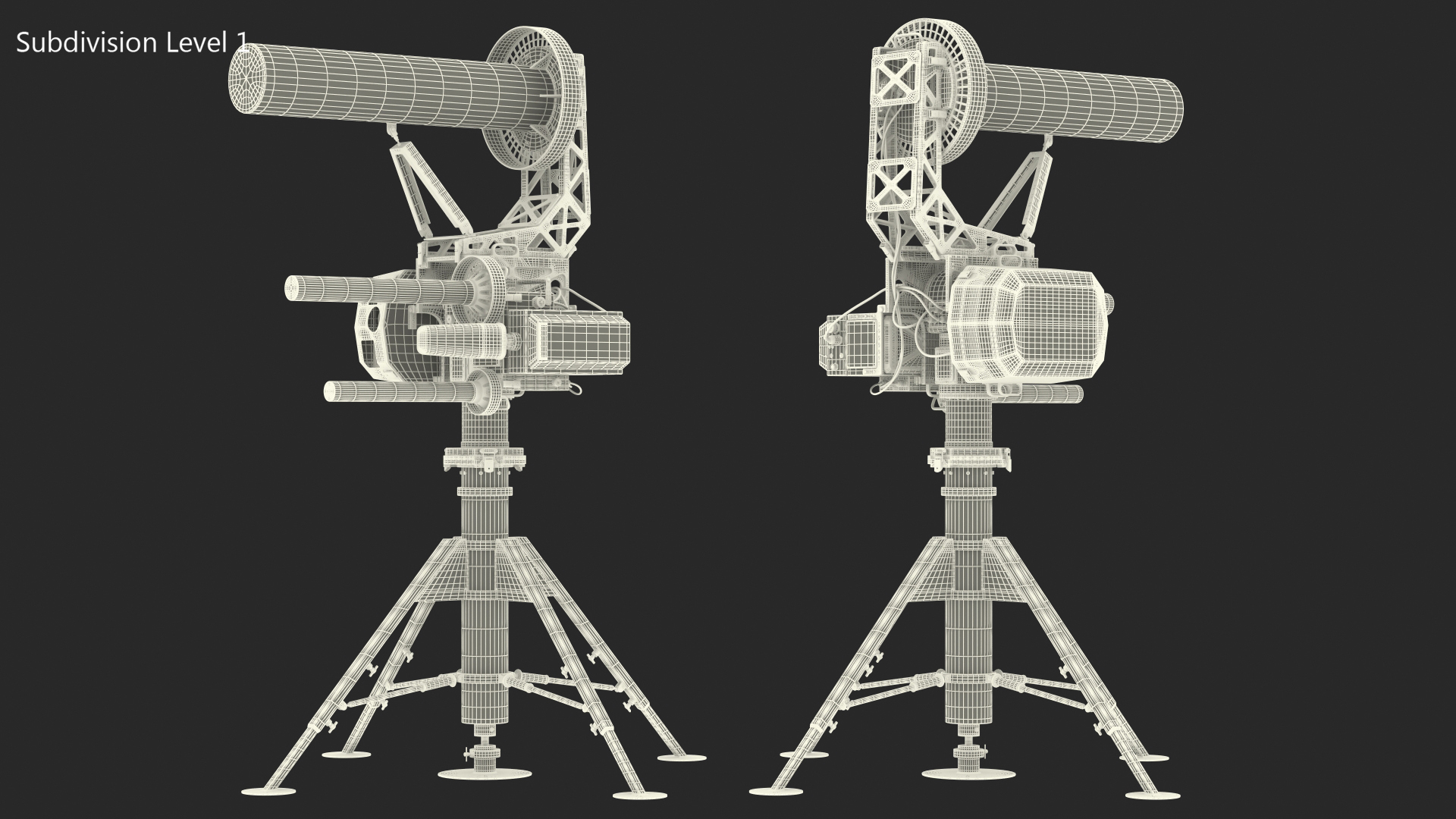 3D model Blighter Electro Optical System and Directional RF Inhibitor