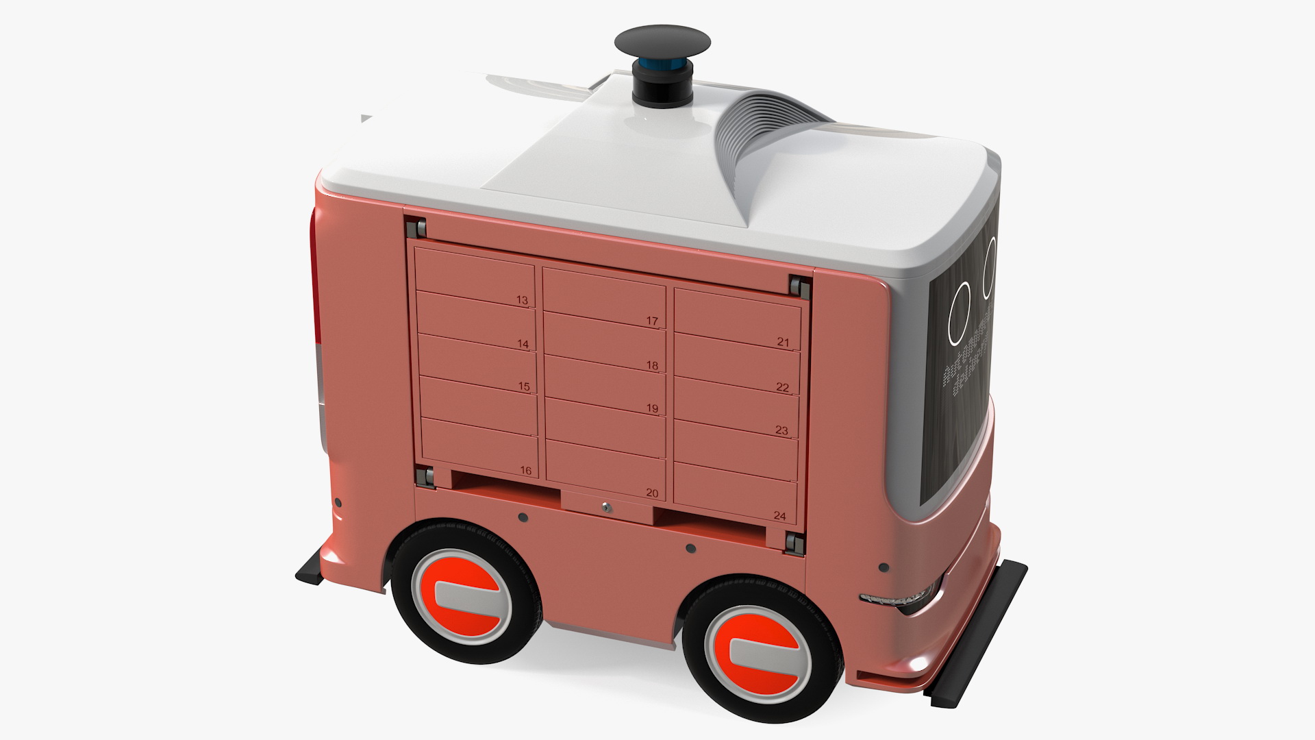 3D Unmanned Ground Vehicle Delivery Robot model