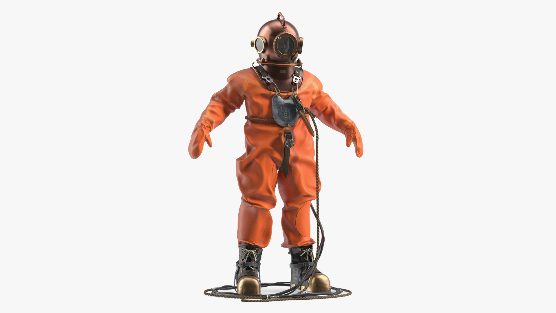 Retro Diving Gear 3D