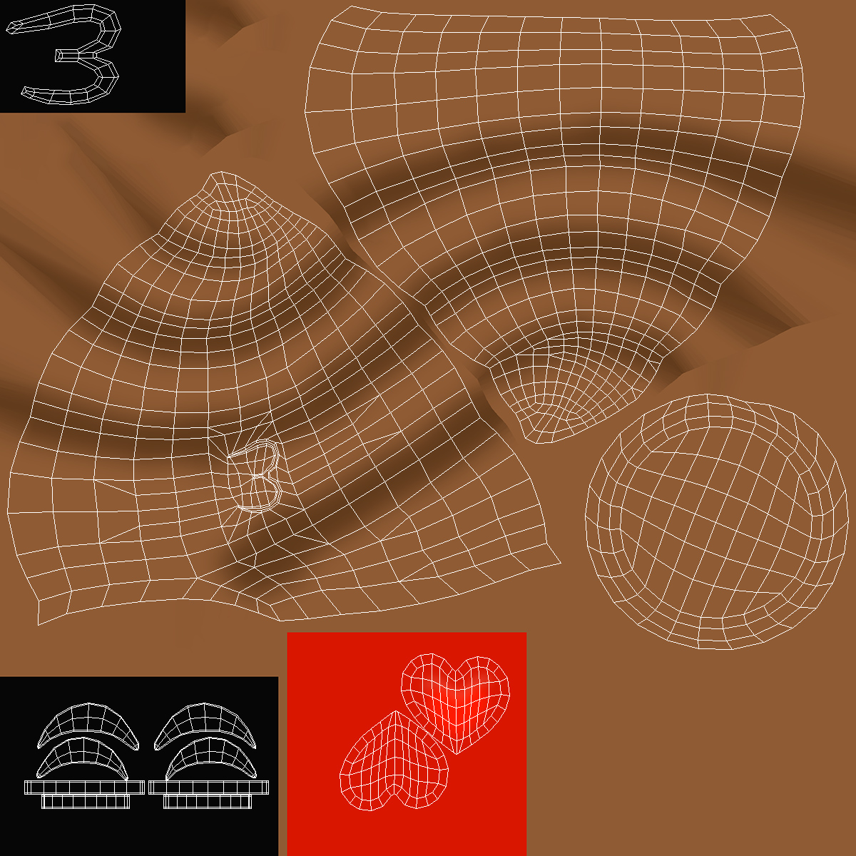 Kissing Face Poop Emoji Smile 3D model