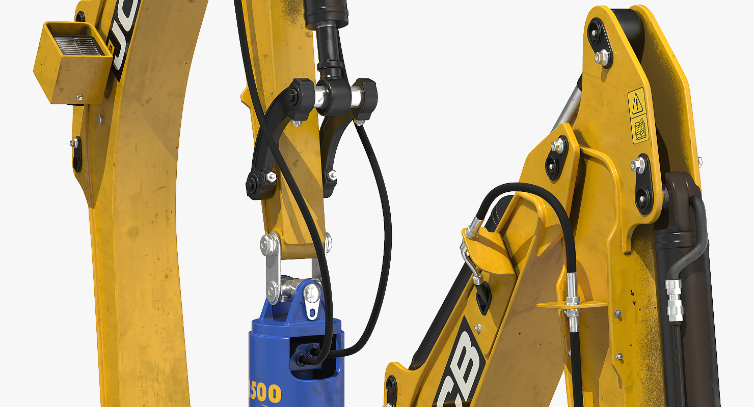 3D JCB Earth Drill X2500 Rigged model