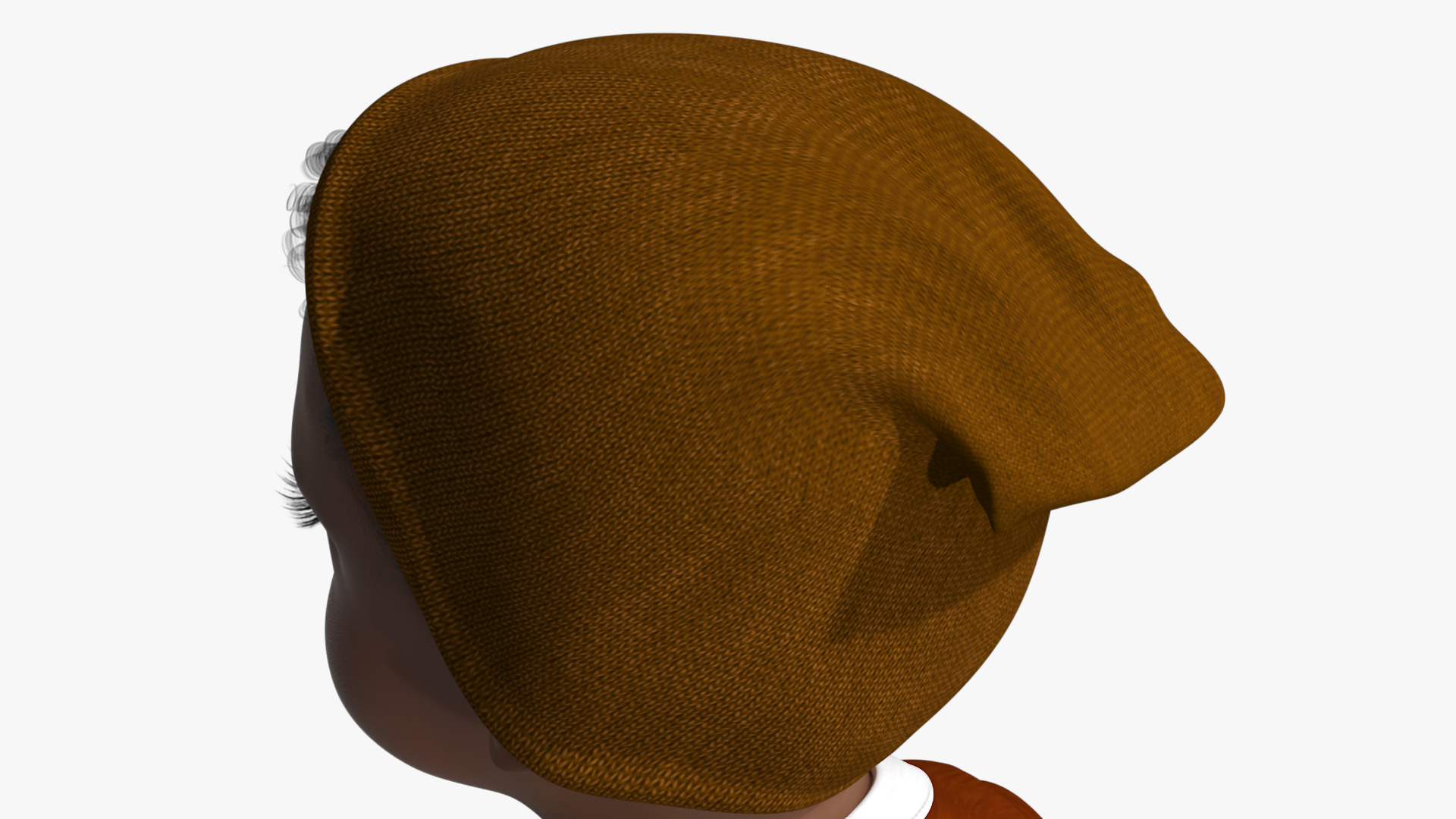 Black Baby Boy Light Skinned Outdoor Style A-Pose 3D model