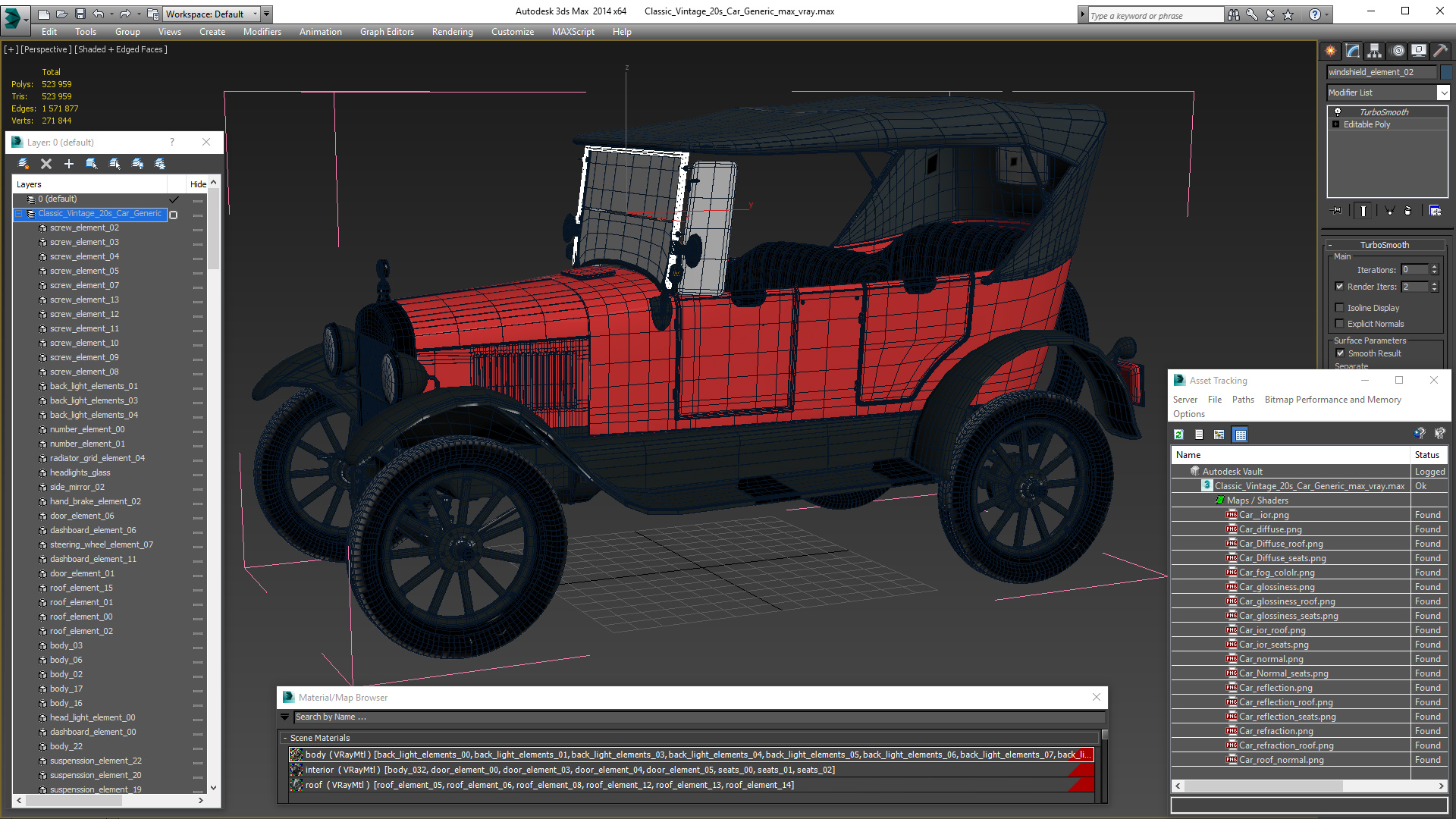 3D Classic Vintage 20s Car Generic