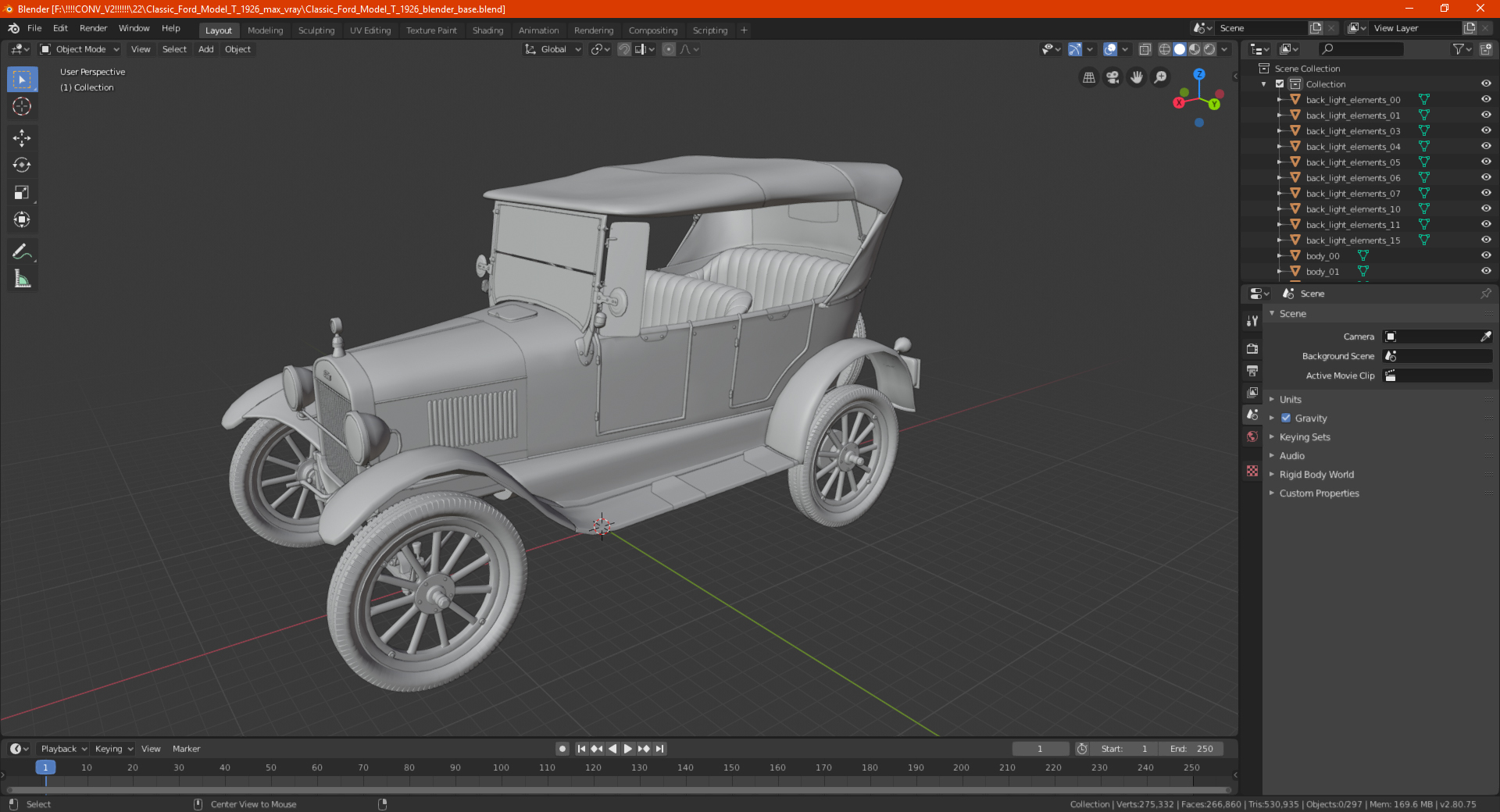3D Classic Vintage 20s Car Generic