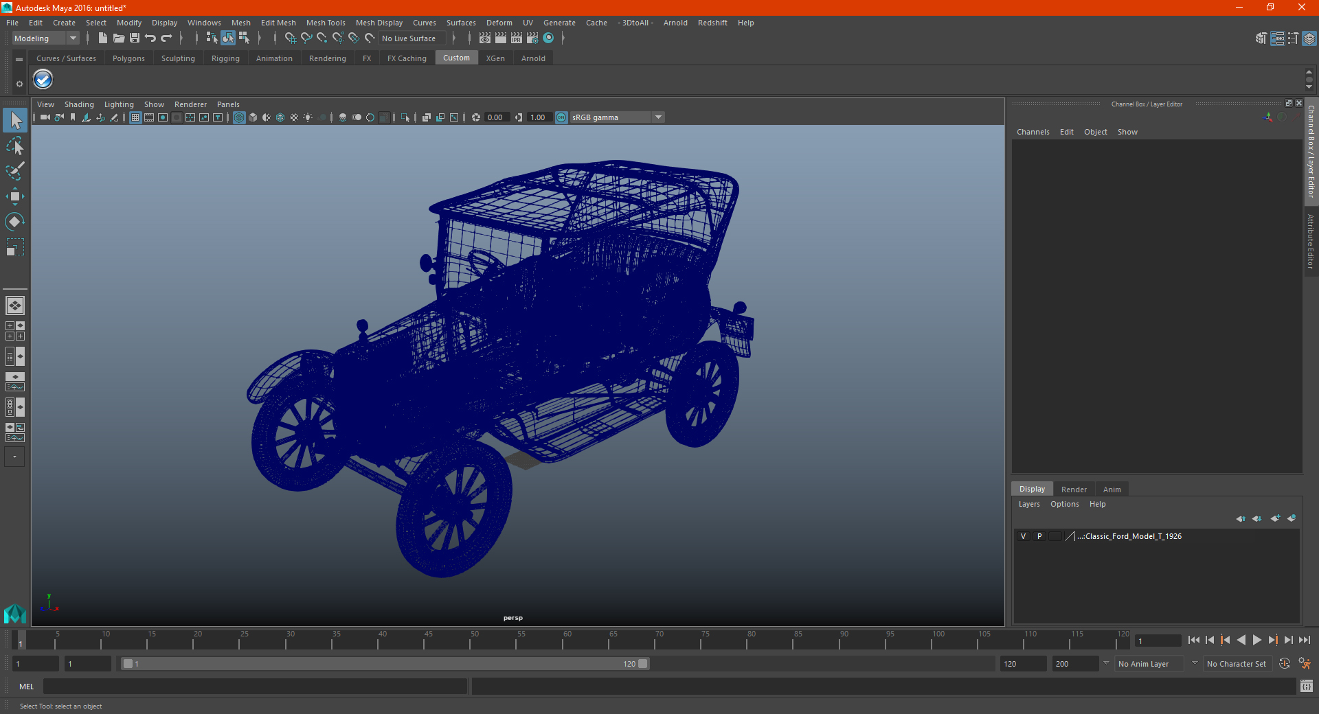 3D Classic Vintage 20s Car Generic
