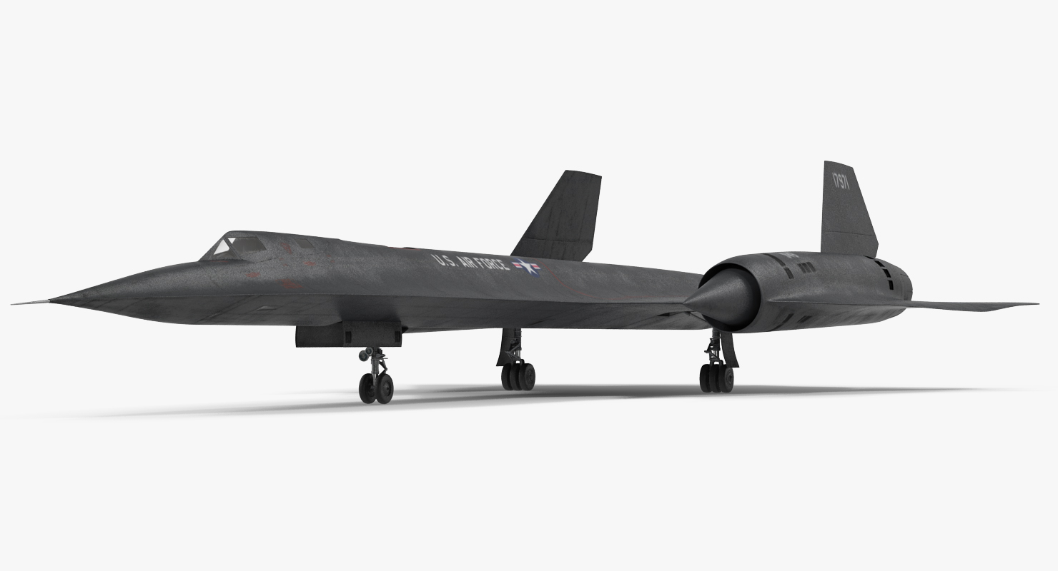 3D Lockheed SR 71 Blackbird Rigged