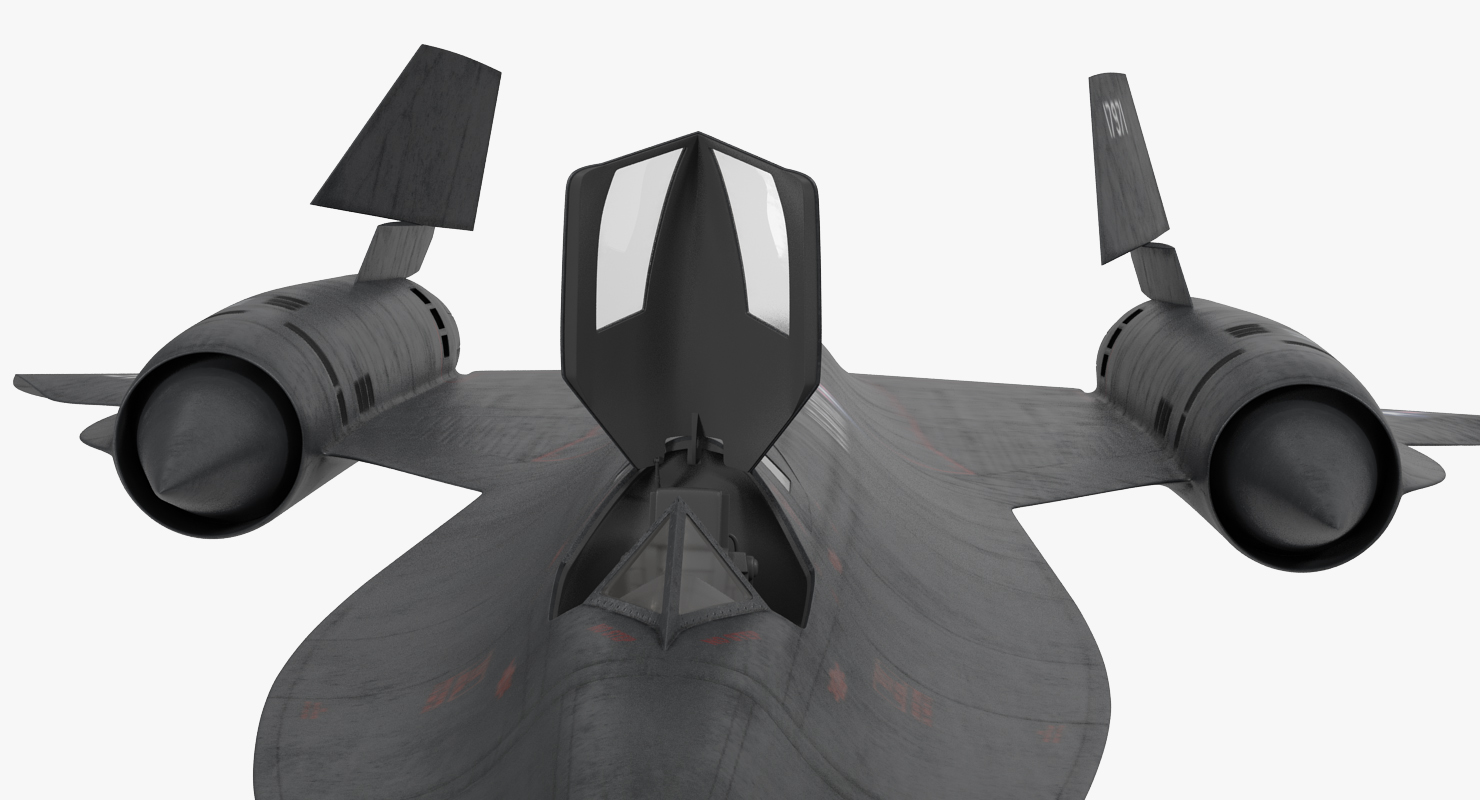 3D Lockheed SR 71 Blackbird Rigged