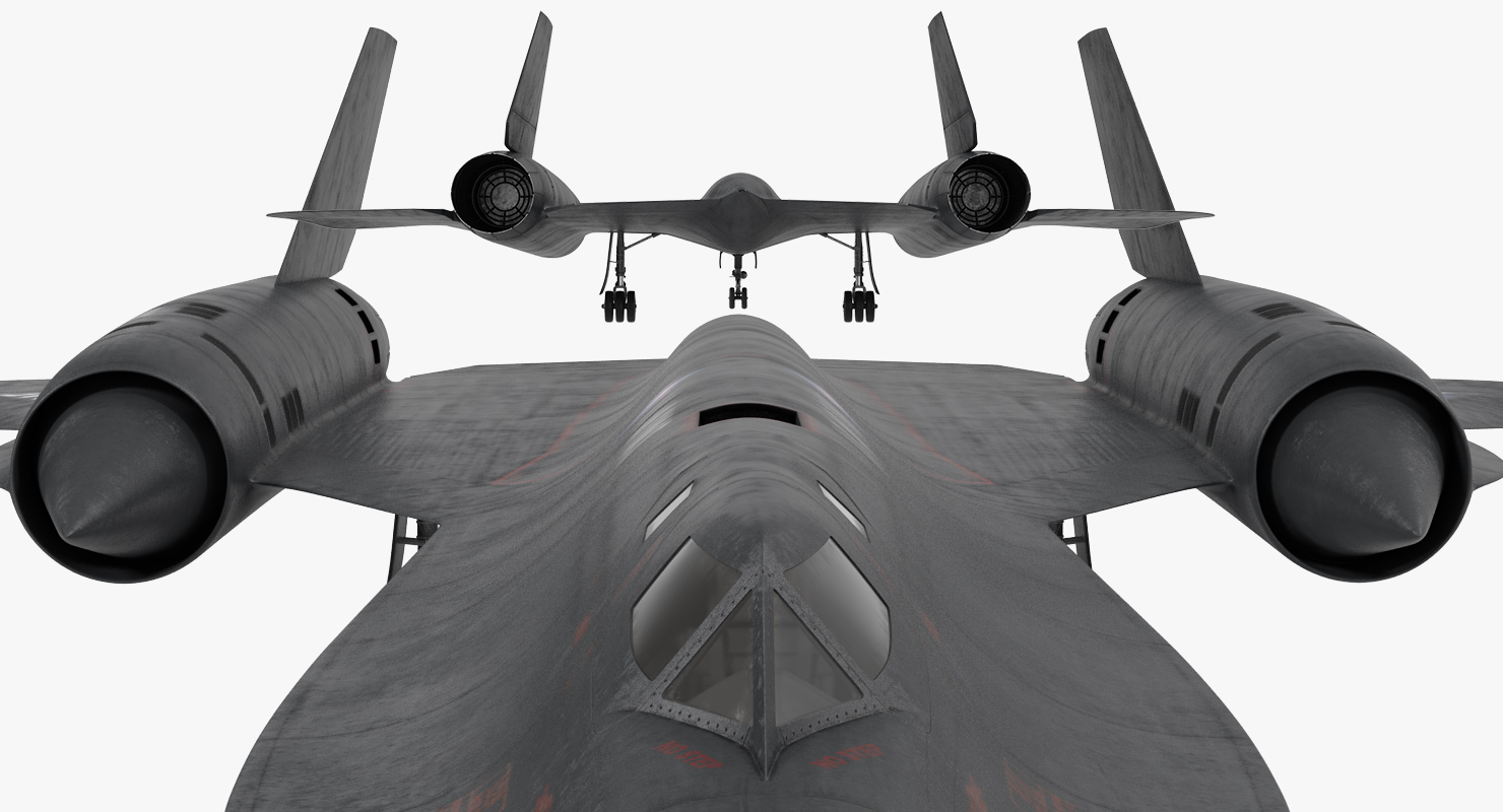 3D Lockheed SR 71 Blackbird Rigged
