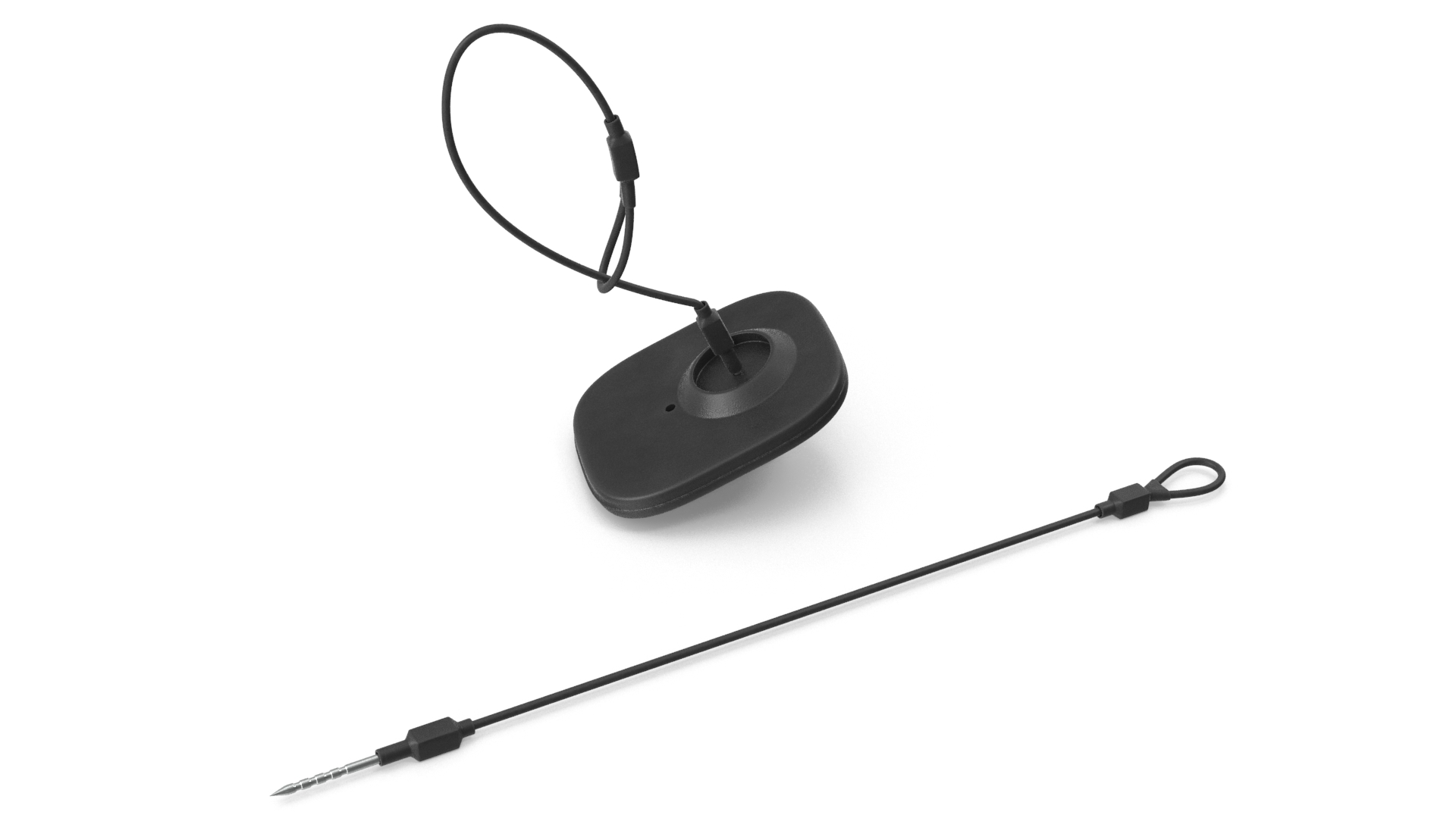 Clothing Security Tag With Cable 3D