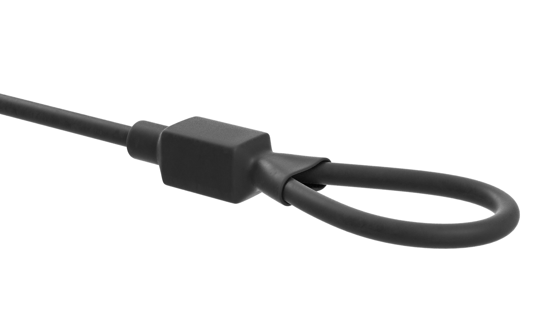 Clothing Security Tag With Cable 3D