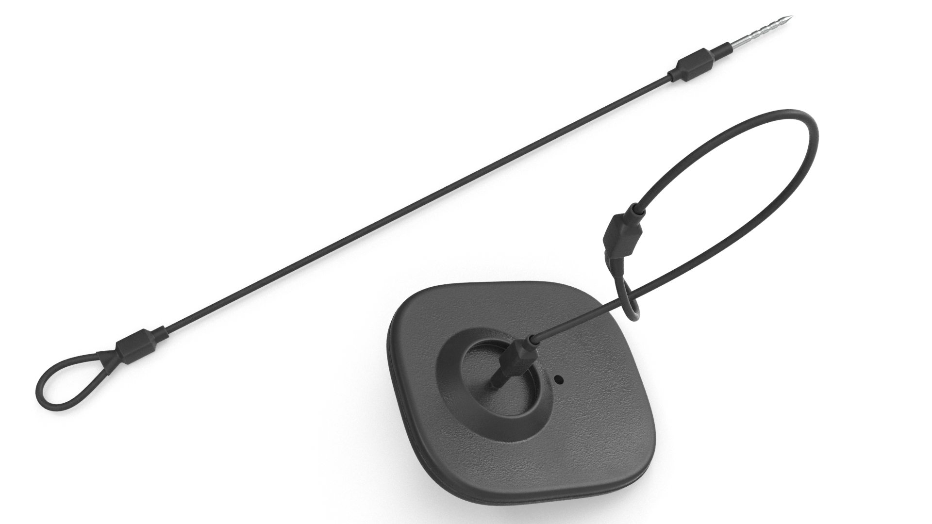 Clothing Security Tag With Cable 3D