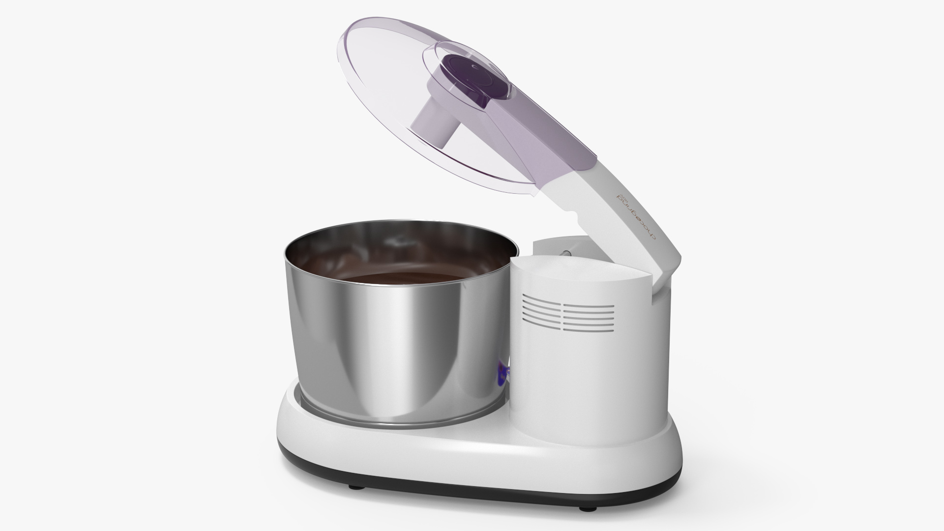 Melangeur Elgi Ultra Chocogrind 110V Violett with Chocolate 3D model