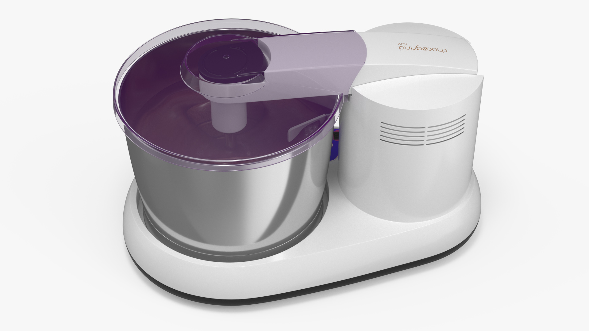 Melangeur Elgi Ultra Chocogrind 110V Violett with Chocolate 3D model