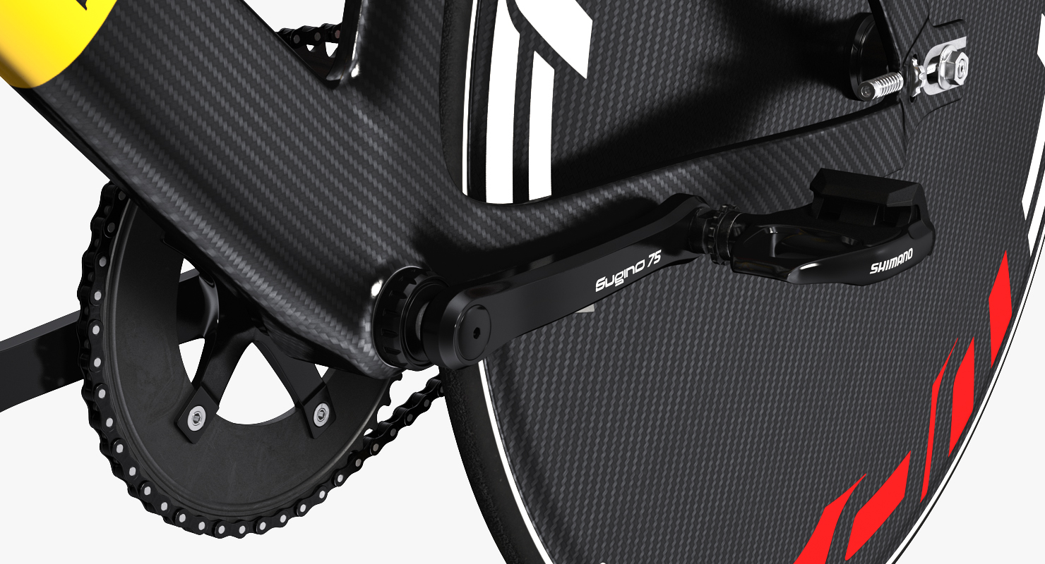 Dolan DF4 Carbon Track Bike Colored Rigged 3D