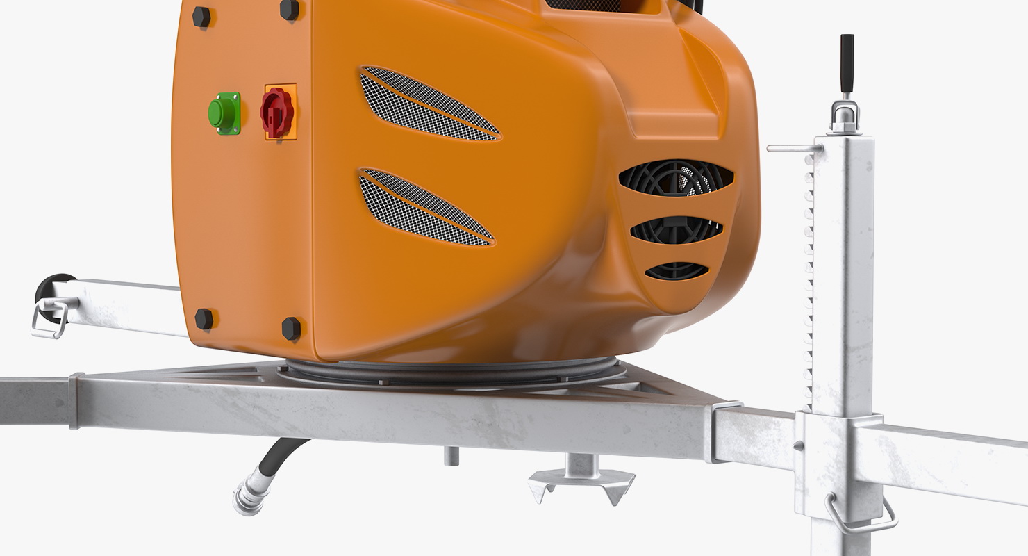 3D Snow Cannon on Platform model