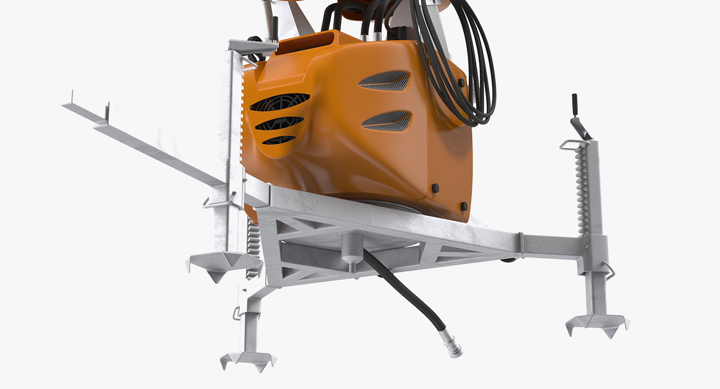 3D Snow Cannon on Platform model