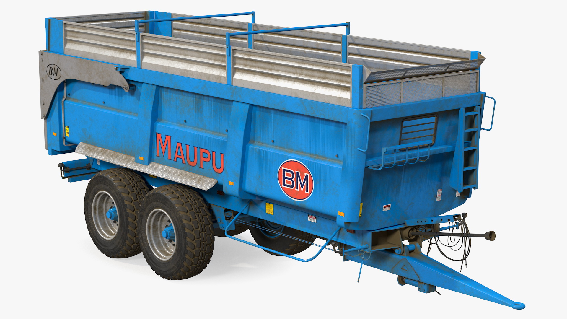 3D model Maupu 18t Dirty Body Tipper Trailer