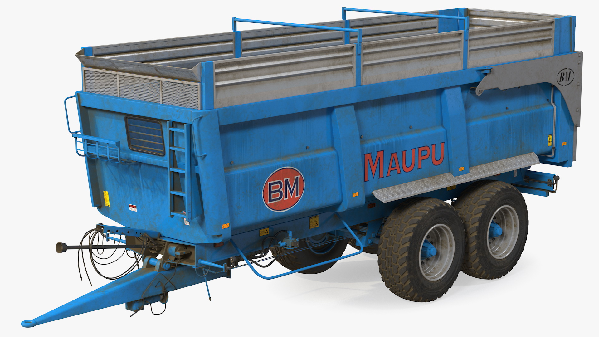 3D model Maupu 18t Dirty Body Tipper Trailer