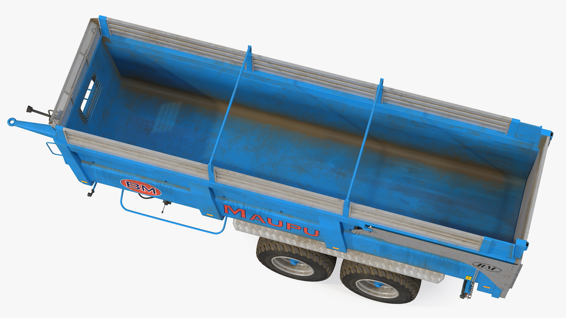 3D model Maupu 18t Dirty Body Tipper Trailer