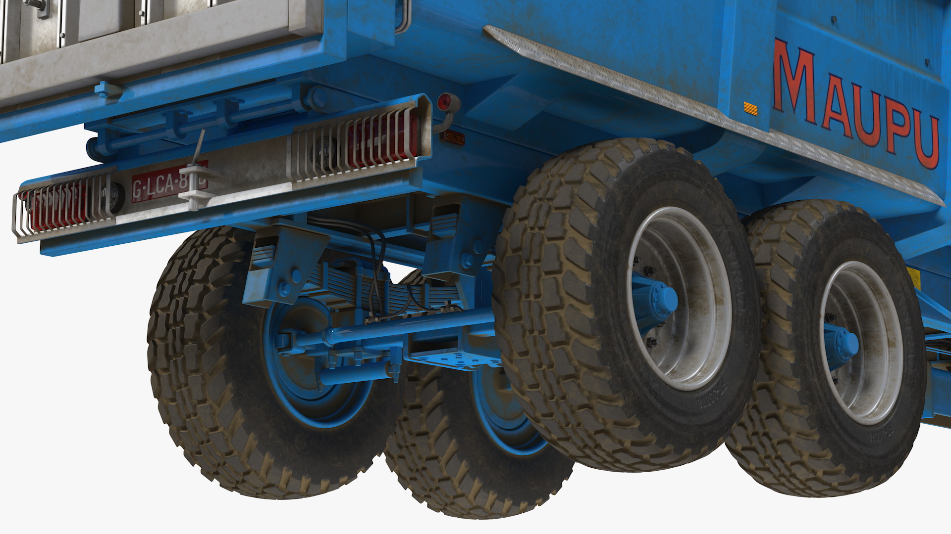 3D model Maupu 18t Dirty Body Tipper Trailer