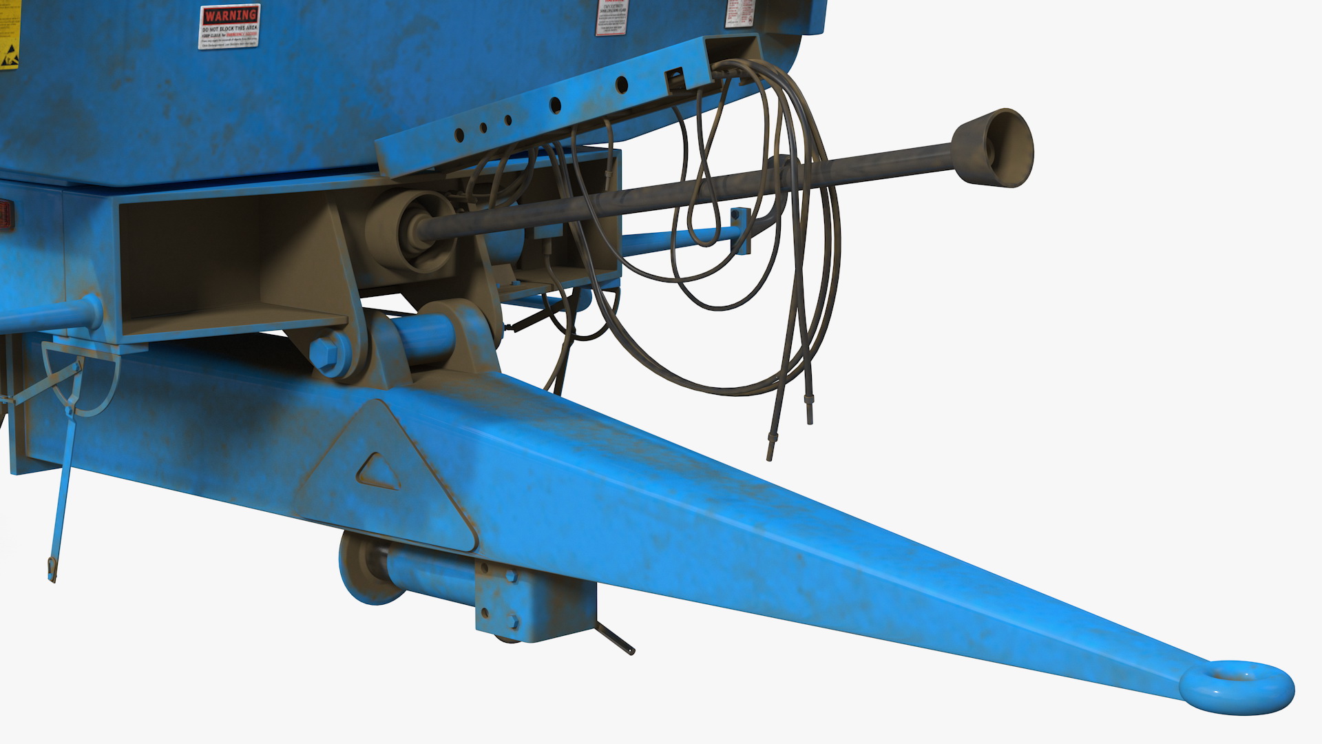 3D model Maupu 18t Dirty Body Tipper Trailer