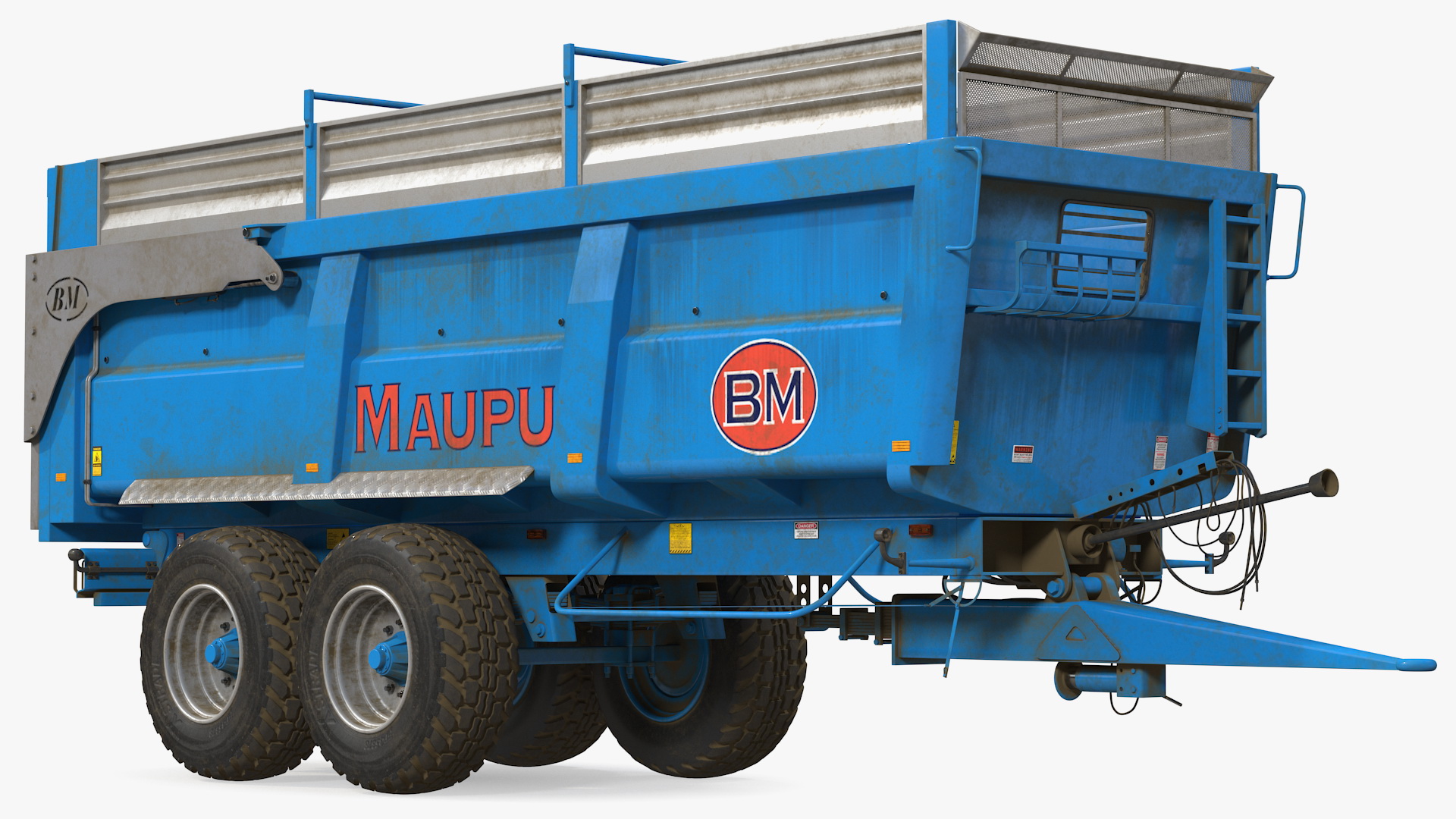 3D model Maupu 18t Dirty Body Tipper Trailer