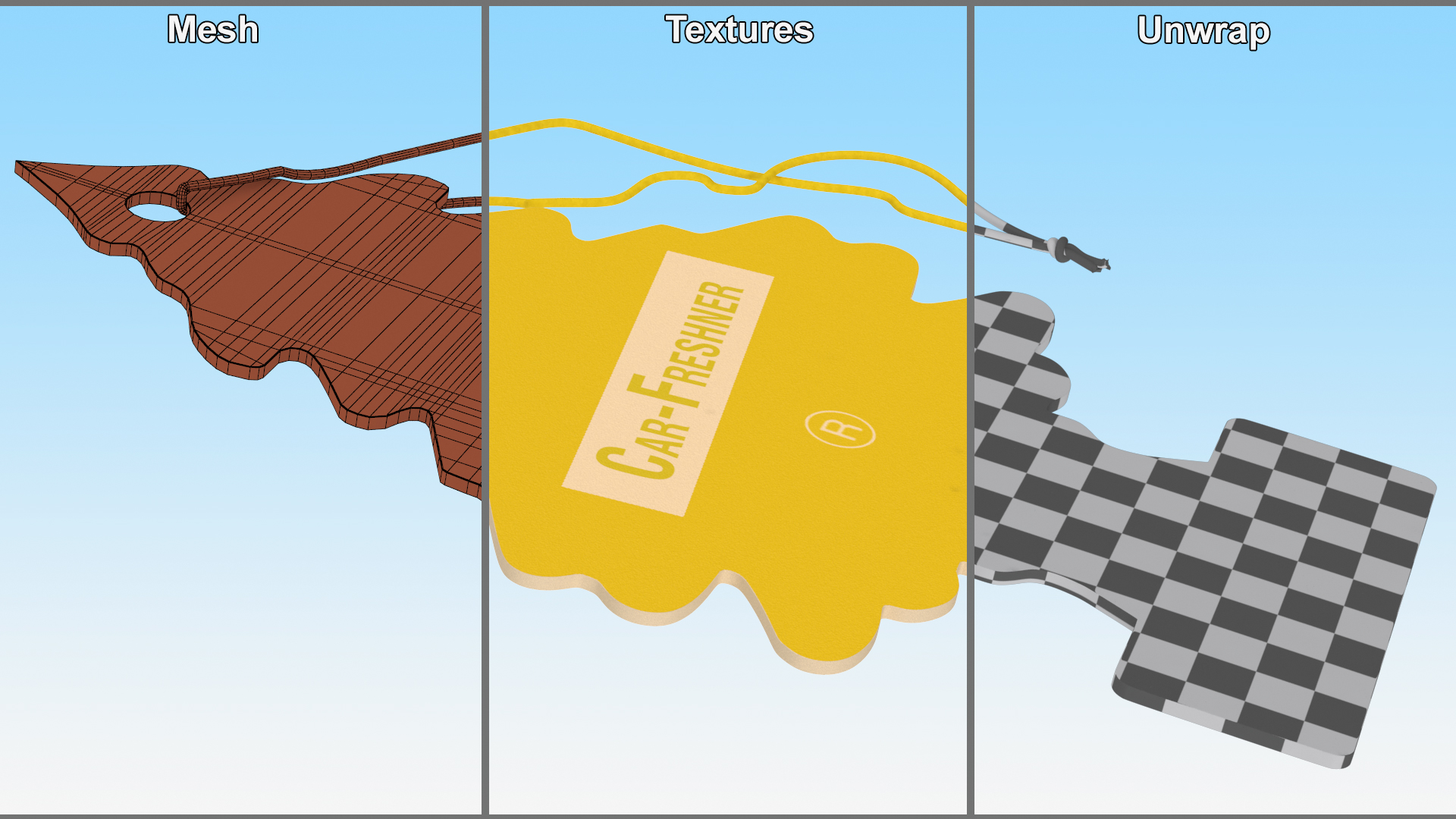 Little Trees Car Freshener Vanillaroma Juice 3D model