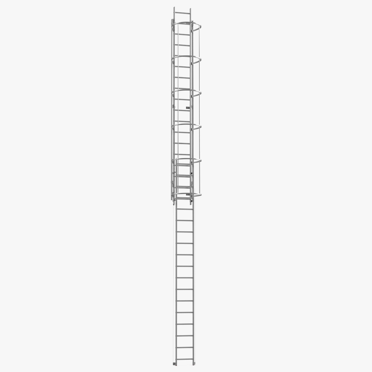 3D Fire Escape Dropdown Ladder Rigged for Cinema 4D model