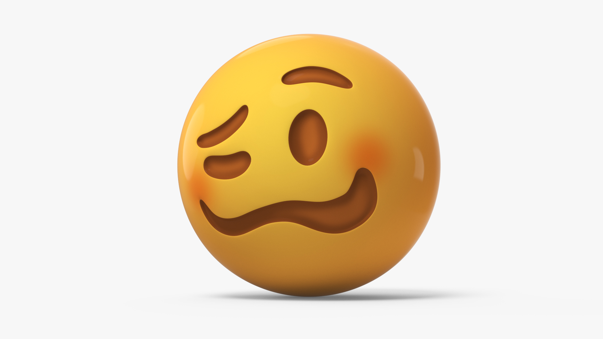 3D Emoji Woozy Face