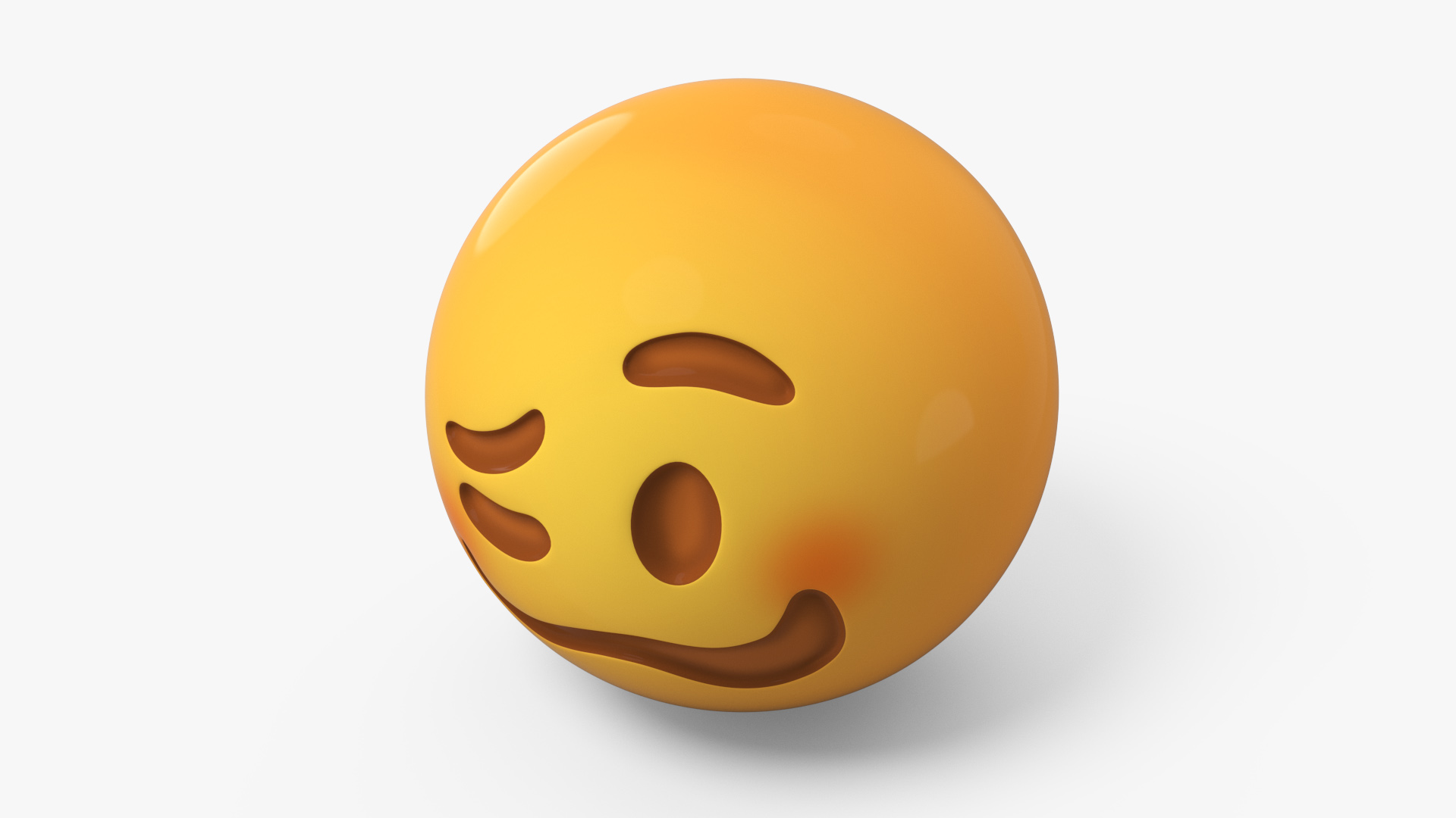 3D Emoji Woozy Face