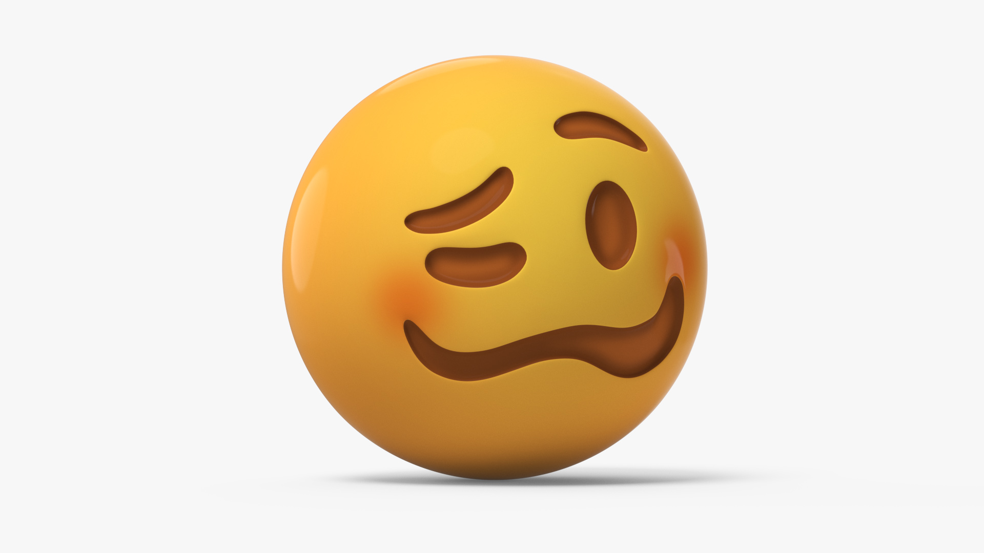 3D Emoji Woozy Face