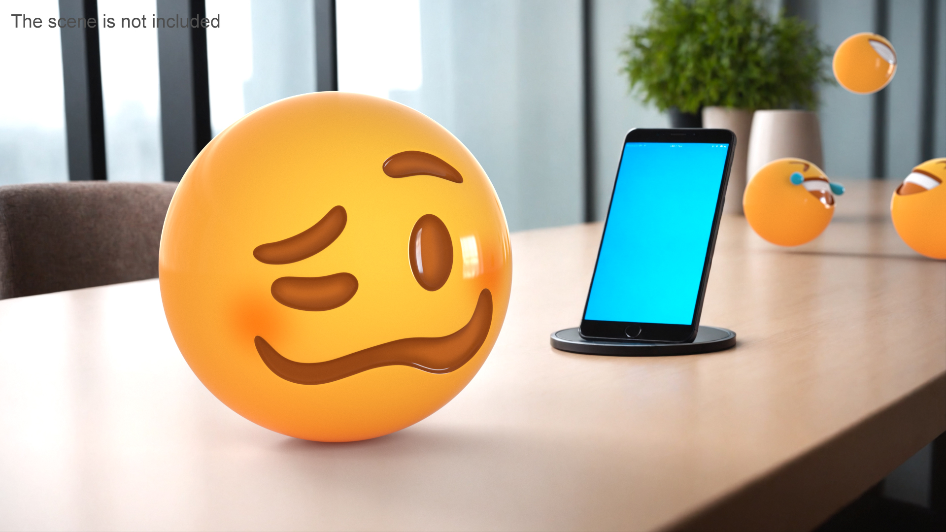 3D Emoji Woozy Face