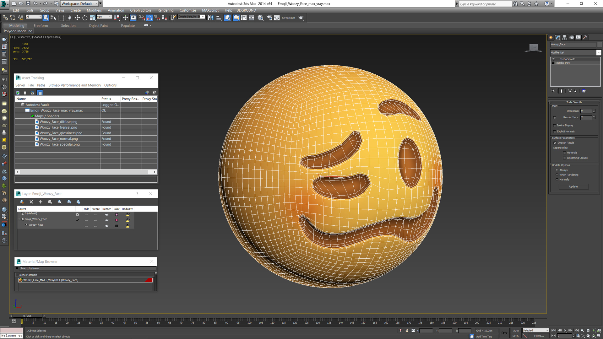 3D Emoji Woozy Face