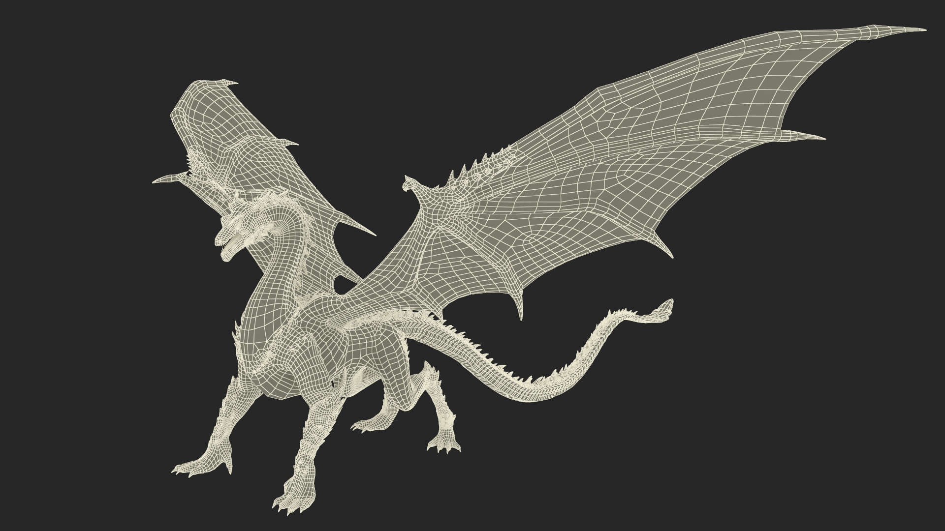 3D Mythical Dragon Beast