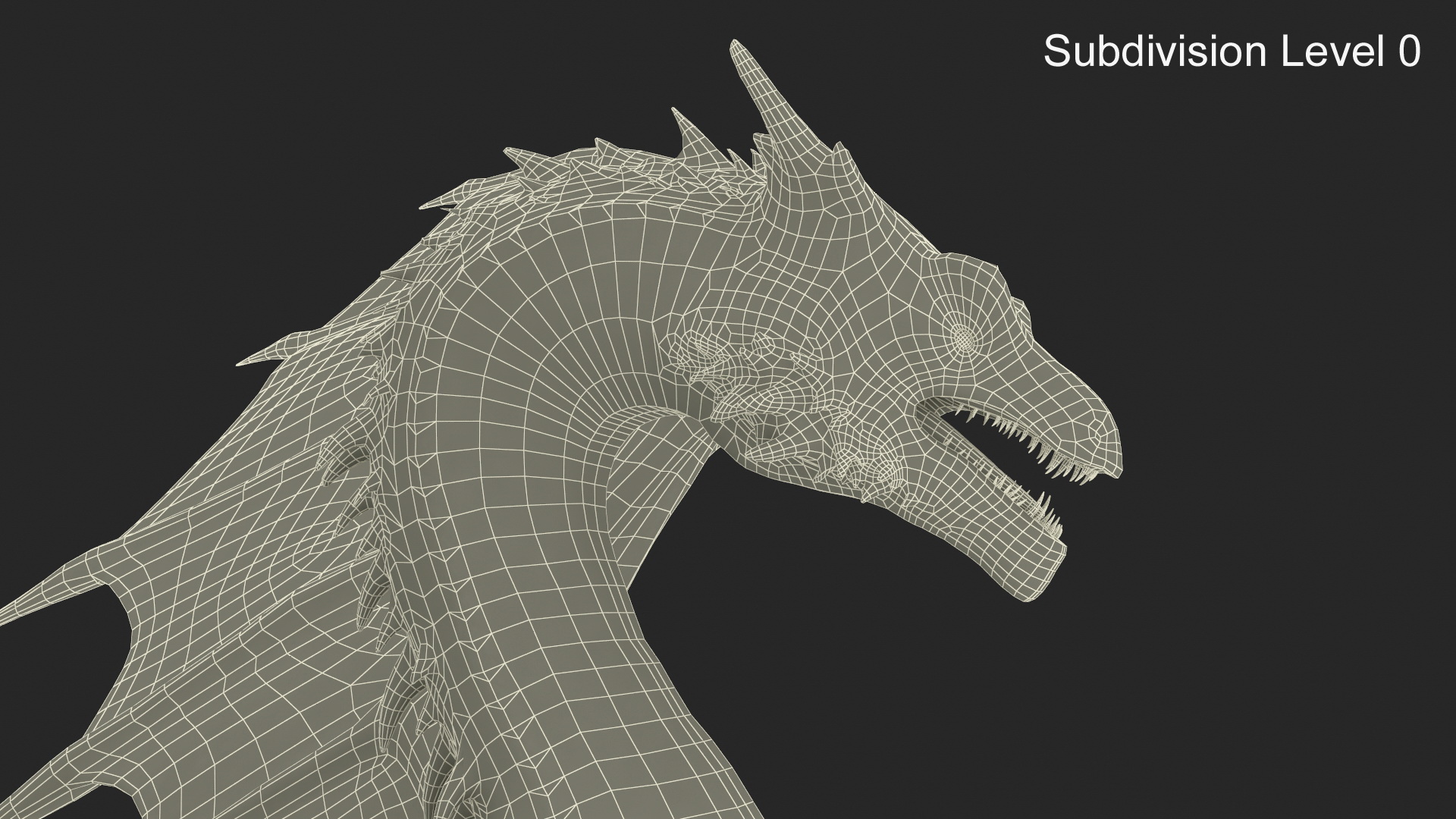 3D Mythical Dragon Beast