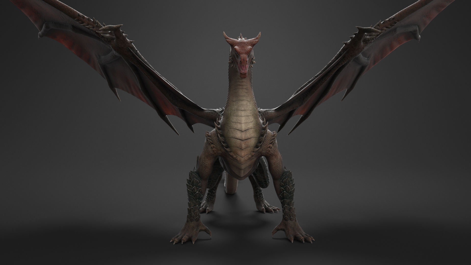3D Mythical Dragon Beast