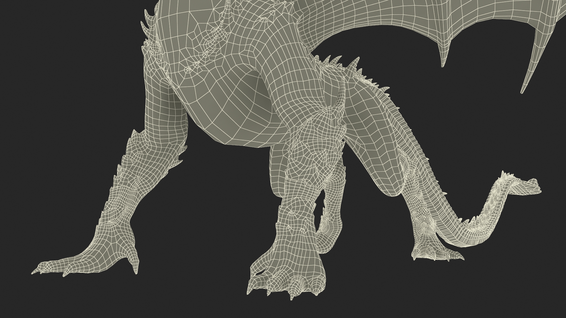 3D Mythical Dragon Beast