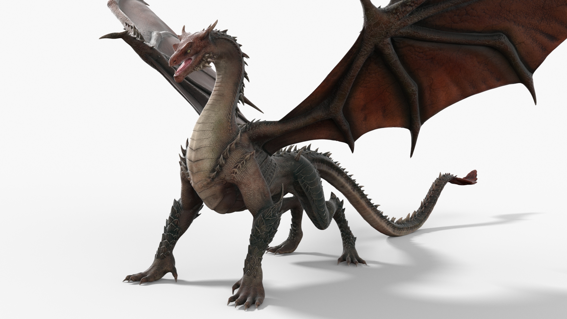 3D Mythical Dragon Beast
