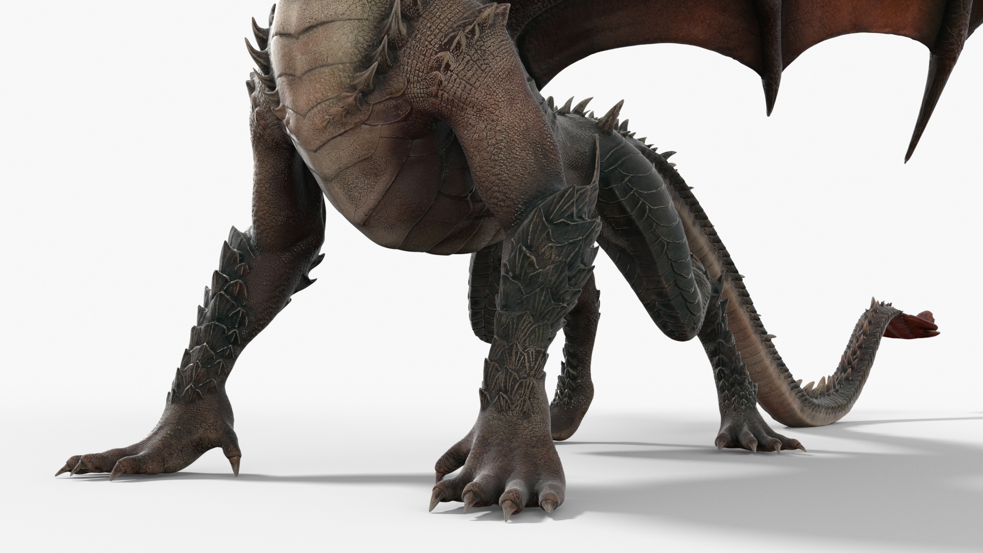 3D Mythical Dragon Beast