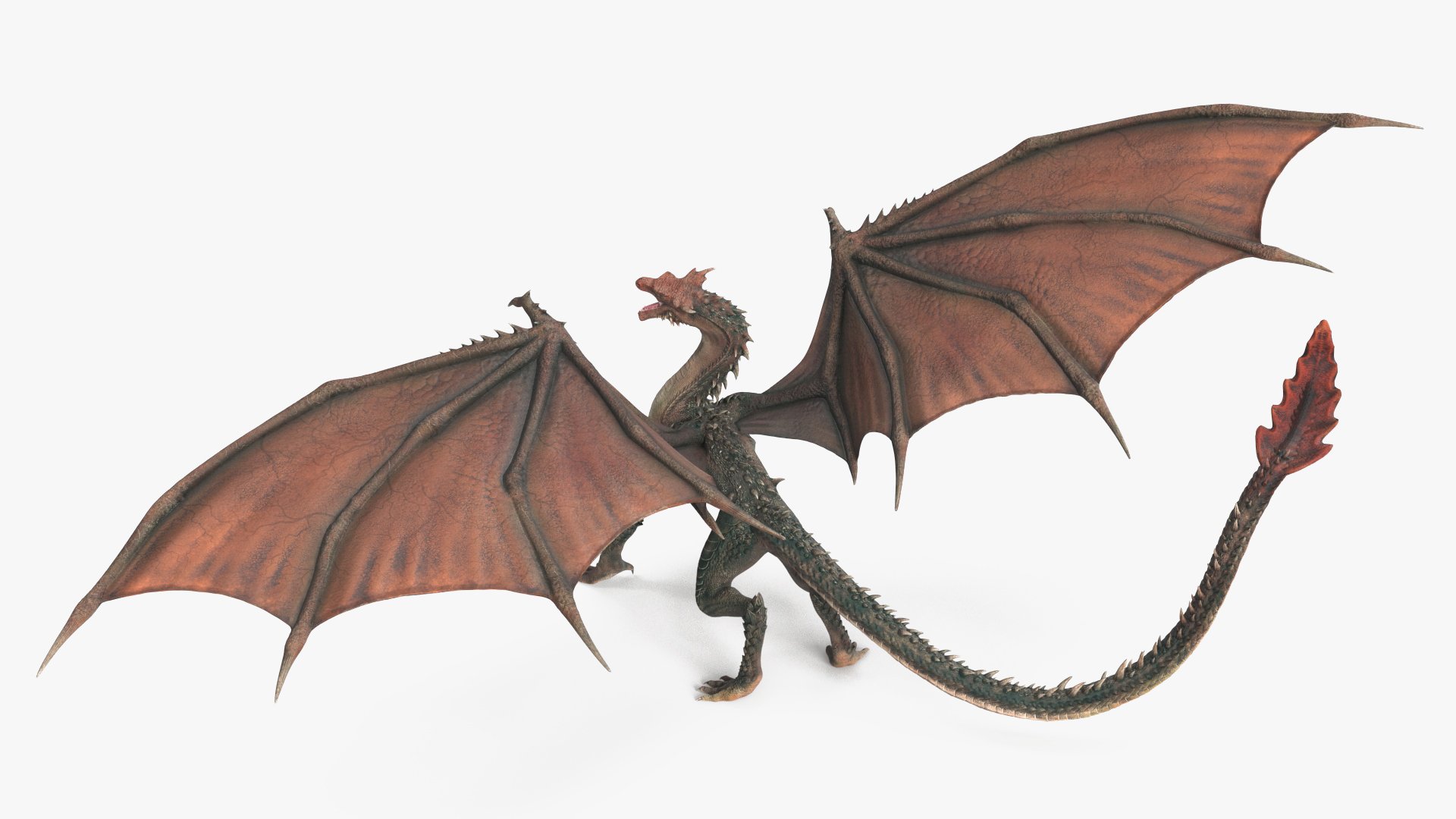 3D model Fantasy Dragon Rigged for Maya